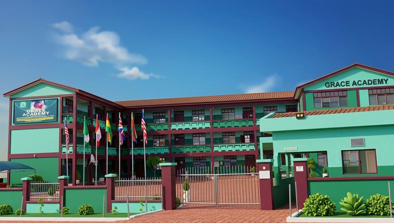 Grace Academy campus aerial view